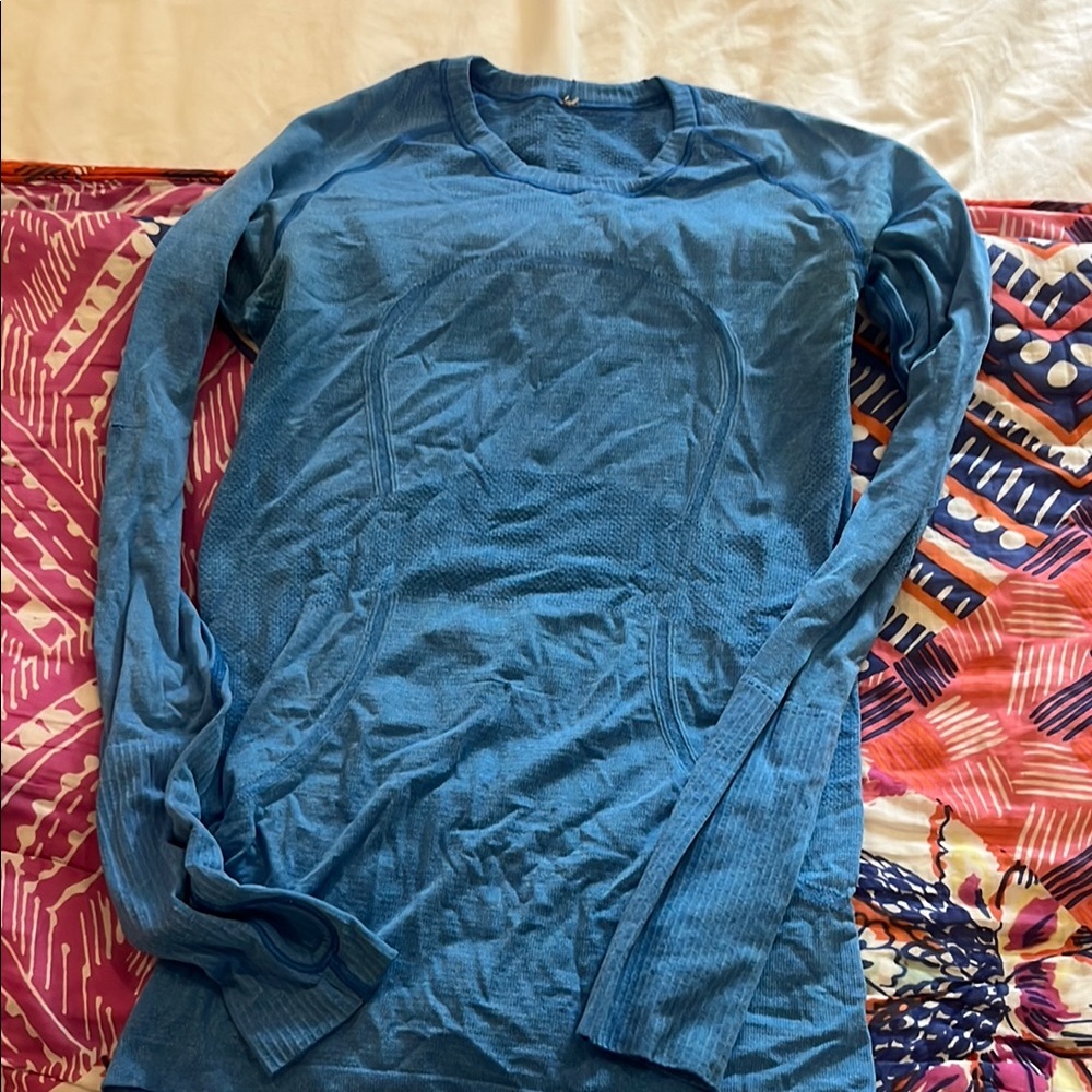 Lululemon Blue Long Sleeve Top